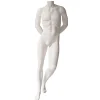 Schaufensterpuppen^DecoWoerner Schaufensterpuppe Mann Headless , Angelehnt Stehend weiß