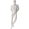 Schaufensterpuppen^DecoWoerner Schaufensterpuppe Mann Realistic , Angelehnt Stehend weiß