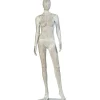 Schaufensterpuppen^DecoWoerner Schaufensterpuppe Weiblich SCULPTURE, Gerade Stehend Grau