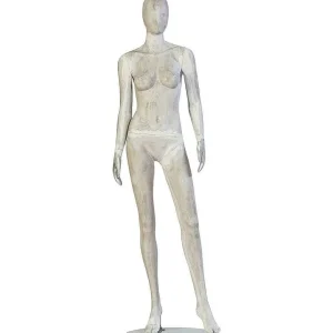 Schaufensterpuppen^DecoWoerner Schaufensterpuppe Weiblich SCULPTURE, Gerade Stehend Grau