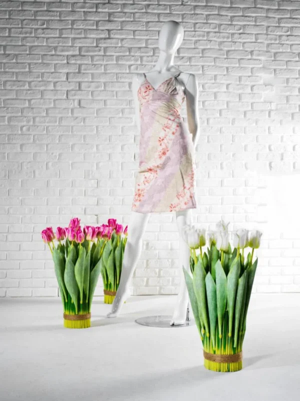 Schaufensterpuppen^DecoWoerner Schaufensterpuppe Weiblich APART Glossy, Arme Hinten weiß