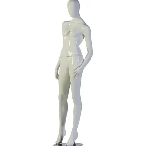 Schaufensterpuppen^DecoWoerner Schaufensterpuppe Weiblich APART Glossy weiß