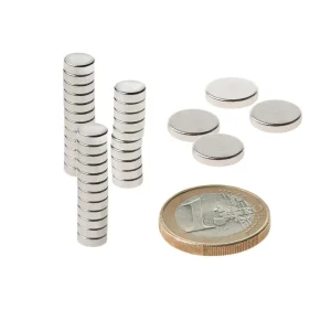 Dekorationshilfen & Werkzeug^DecoWoerner Scheibenmagnet Aus Neodym 10 Mm Ø, 50 Stück mehrfarbig