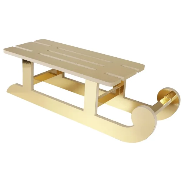 Winterdeko | Weihnachtsfiguren^DecoWoerner Schlitten gold