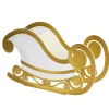 Winterdeko | Weihnachtsfiguren^DecoWoerner Schlitten / Weiß 97 Cm gold