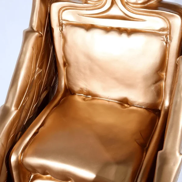 Xxl Weihnachtsdeko^DecoWoerner Schlitten “Phantasia“ 180 Cm Lang, gold