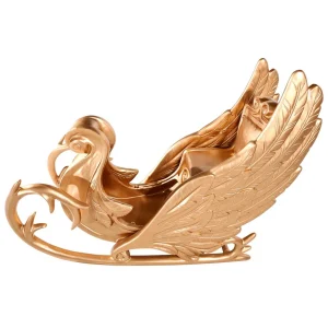 Xxl Weihnachtsdeko^DecoWoerner Schlitten “Phantasia“ 180 Cm Lang, gold