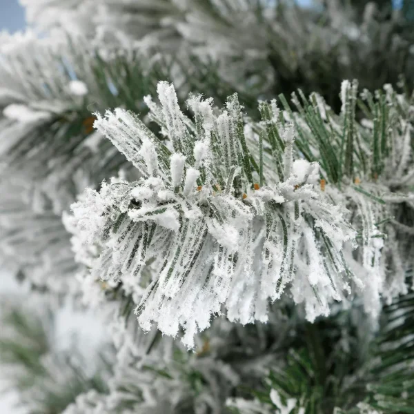 Künstliche Weihnachtsbäume^DecoWoerner Schmale Beschneite Kunst-Tanne 180 Cm grün