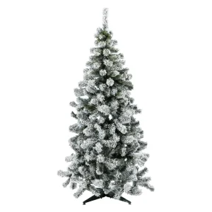 Künstliche Weihnachtsbäume^DecoWoerner Schmale Beschneite Kunst-Tanne 180 Cm grün