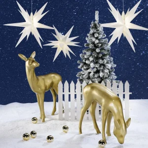 Künstliche Weihnachtsbäume^DecoWoerner Schmale Beschneite Kunst-Tanne 180 Cm grün