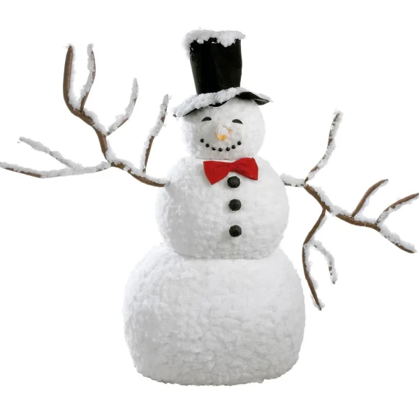 Winterdeko | Xxl Weihnachtsdeko^DecoWoerner Schneemann, 120 Cm Hoch weiß