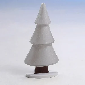 Winterdeko | Weihnachtsfiguren^DecoWoerner Schneetanne-Aufsteller Mit Glitzer 17 X 34 Cm Silber weiß