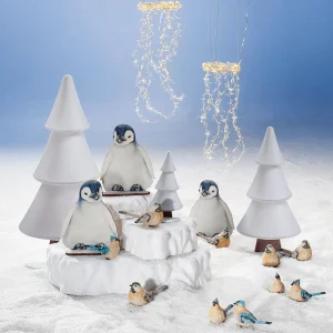 Winterdeko | Weihnachtsfiguren^DecoWoerner Schneetanne-Aufsteller Mit Glitzer 49 X 99 Cm Silber weiß
