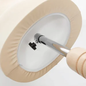 Schneiderpuppen^DecoWoerner Schneiderpuppe Männlich Ecru Auf Hell Eiche-Dreibeinständer 148 - 178 Cm Hoch Beige