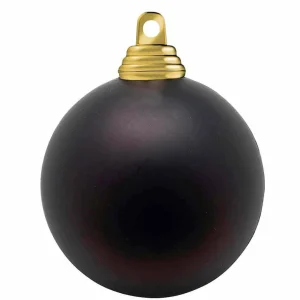 Weihnachtskugeln^DecoWoerner Schokoe, Matte Weihnachtskugeln Aus Schwer Entflammbarem Kunststoff, 8 Cm Ø – 12 Stück braun