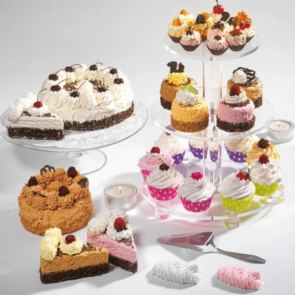 Schokolade & Eis | Brot & Kuchen^DecoWoerner Schokotorten Lebensmittel-Attrappe, Pack à 2 Stück braun