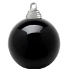 Weihnachtskugeln^DecoWoerner e, Glänzende Weihnachtskugeln Aus Schwer Entflammbarem Kunststoff, 6 Cm Ø – 24 Stück schwarz
