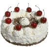 Brot & Kuchen^DecoWoerner Schwarzwälder Kirschtorte Attrappe weiß