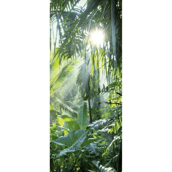Sommer-Banner^DecoWoerner Schwer Entflammbarer Dschungel Stoffbanner 75 X 180 Cm