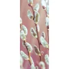 Osterdeko | Frühlingsdeko^DecoWoerner Schwer Entflammbarer Stoffbanner Palmkätzchen Aus Fahnenstoff 75 X 180 Cm weiß