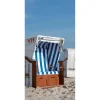 Sommerdeko | Sommer-Banner^DecoWoerner Schwer Entflammbarer Stoffbanner „er Strandkorb“ Aus Fahnenstoff 100 X 200 Cm weiß