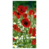 Sommerdeko | Frühlingsdeko^DecoWoerner Schwer Entflammbarer Stoffbanner "er Mohn" Aus Fahnenstoff 100 X 200 Cm rot