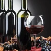 Herbstdeko | Themen-Banner^DecoWoerner Schwer Entflammbarer Stoffbanner "Rotwein" Aus Fahnenstoff 100 X 140 Cm schwarz