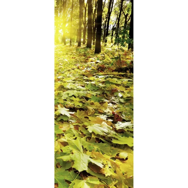 Herbst-Banner^DecoWoerner Schwer Entflammbarer Stoffbanner "Herbstlaub Waldboden" 75 X 180 Cm