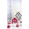 Weihnachts- & Winterbanner^DecoWoerner Schwer Entflammbarer Stoffbanner "Weihnachtsdeko" 100 X 200 Cm