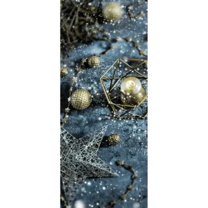 Weihnachts- & Winterbanner^DecoWoerner Schwer Entflammbarer Stoffbanner "Winterschmuck" 75 X 180 Cm