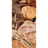Themen-Banner^DecoWoerner Schwer Entflammbarer Stoffbanner "frisches Brot" Aus Fahnenstoff 100 X 200 Cm braun