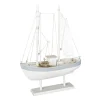 Sommerdeko^DecoWoerner Segelboot 60 Cm X 43 Cm X 14 Cm weiß