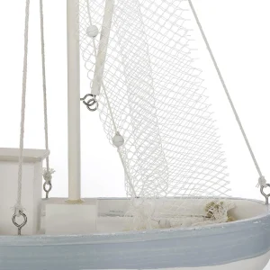 Sommerdeko^DecoWoerner Segelboot 60 Cm X 43 Cm X 14 Cm weiß