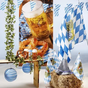 Themen-Deko^DecoWoerner Seppelhut Filz Oktoberfest Hut 44 X 34 Cm Mit Kordel Grau