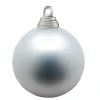 Weihnachtskugeln^DecoWoerner ne, Matte Weihnachtskugeln Aus Schwer Entflammbarem Kunststoff, 6 Cm Ø – 24 Stück silber