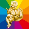 Xxl Weihnachtsdeko^DecoWoerner Sitzende Barock Engelfigur, 95 Cm Hoch, Wunschfarbe