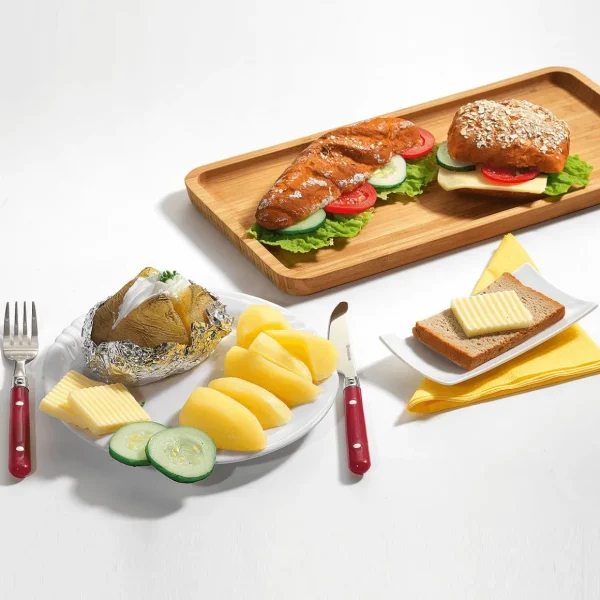 Brot & Kuchen^DecoWoerner Snackbrot-Scheibe Lebensmittel-Attrappen braun