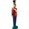 Xxl Weihnachtsdeko | Weihnachtsfiguren^DecoWoerner Soldat Figur 185 Cm, Rot-blau, Halbplastisch mehrfarbig