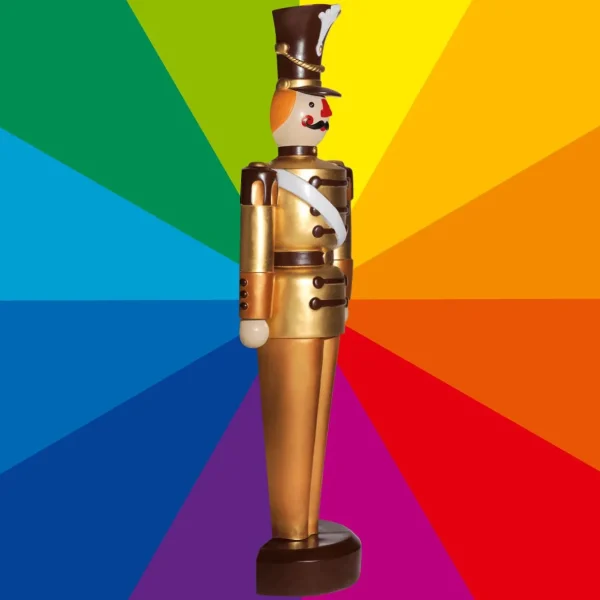 Xxl Weihnachtsdeko^DecoWoerner Soldat Figur 185 Cm, Wunschfarbe