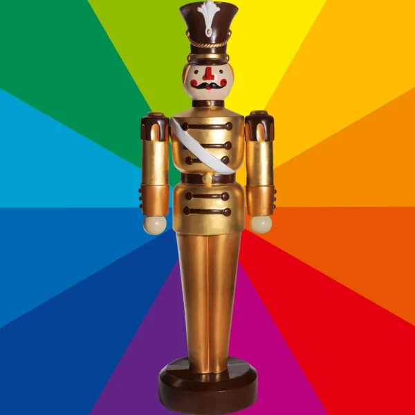 Xxl Weihnachtsdeko^DecoWoerner Soldat Figur 185 Cm, Wunschfarbe