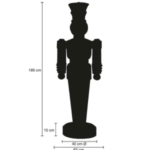 Xxl Weihnachtsdeko^DecoWoerner Soldat Figur 185 Cm, Wunschfarbe