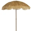 Sommerdeko^DecoWoerner Sonnenschirm Hawaii-Stil 210 Cm, 160 Cm Ø braun