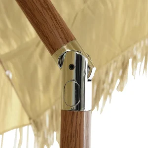 Sommerdeko^DecoWoerner Sonnenschirm Hawaii-Stil 210 Cm, 160 Cm Ø braun