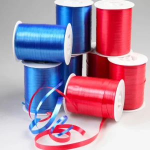 Geschenkband^DecoWoerner Sparpaket "Geschenkbänder" "Kaufe 8 Zahle 6" Rot/blau