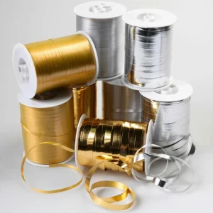 Geschenkband^DecoWoerner Sparpaket "Geschenkbänder" "Kaufe 8 Zahle 6" Gold/silber mehrfarbig