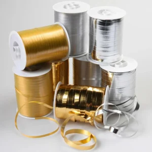 Geschenkband^DecoWoerner Sparpaket "Geschenkbänder" "Kaufe 8 Zahle 6" Gold/silber mehrfarbig