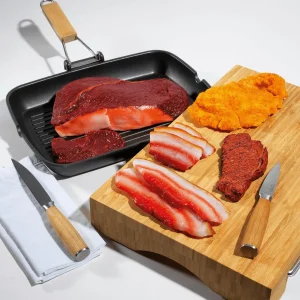 Gerichte & Fast-Food | Fleisch & Wurst^DecoWoerner Speckscheiben Lebensmittel-Attrappe 17 Cm, Pack à 2 Stück rot