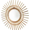 Sommerdeko^DecoWoerner Spiegel "Rattan" braun
