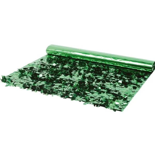 Lack- Dekor- & Stanzoptikfolien^DecoWoerner Stanzoptikfolie Metallic 90 Cm Breit, grün