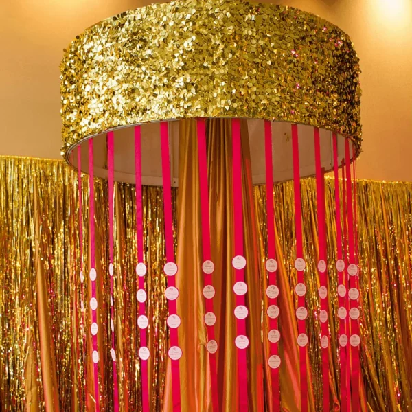 Lack- Dekor- & Stanzoptikfolien^DecoWoerner Stanzoptikfolie Metallic 90 Cm Breit, gold